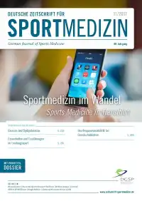 Zeitschriftencover Sportmedizin